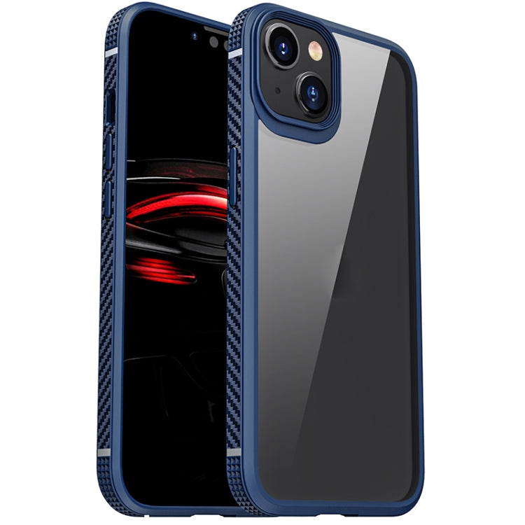 For iPhone 14 iPAKY Shockproof PC + TPU Protective Phone Case (Blue) - iPhone 14 Cases by iPAKY | Online Shopping South Africa | PMC TechLife | Buy Now Pay Later Mobicred