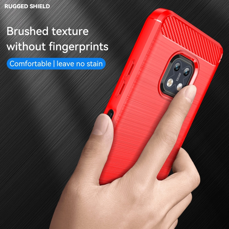 For Nokia XR20 Brushed Texture Carbon Fiber TPU Phone Case(Red) - free shipping - PMC TechLife - Order now!