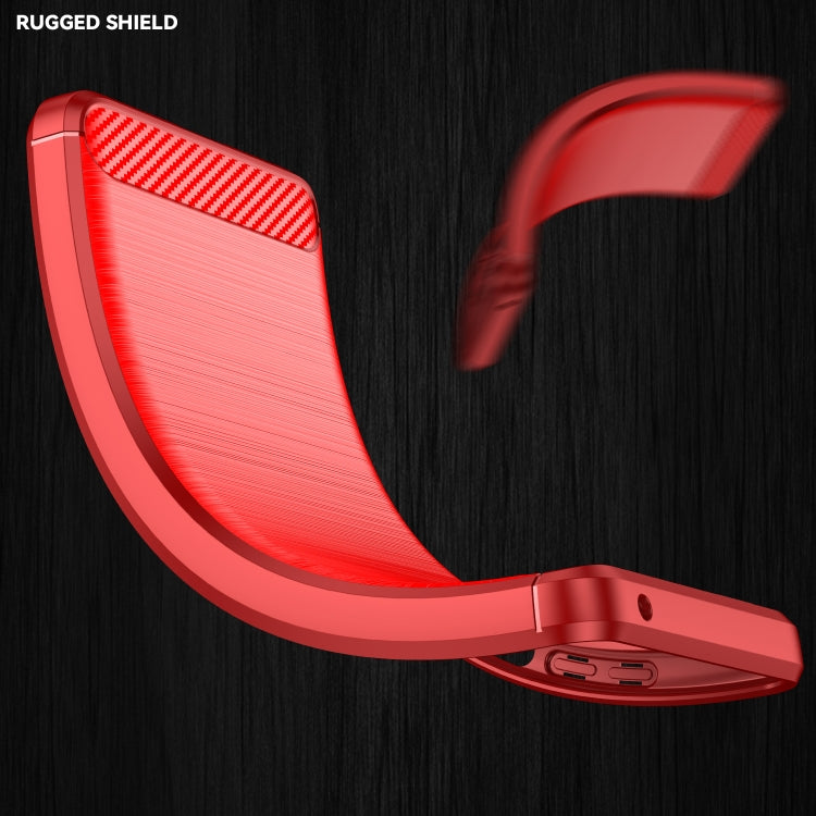 For Nokia G50 Brushed Texture Carbon Fiber TPU Phone Case(Red) - free shipping - PMC TechLife - Order now!