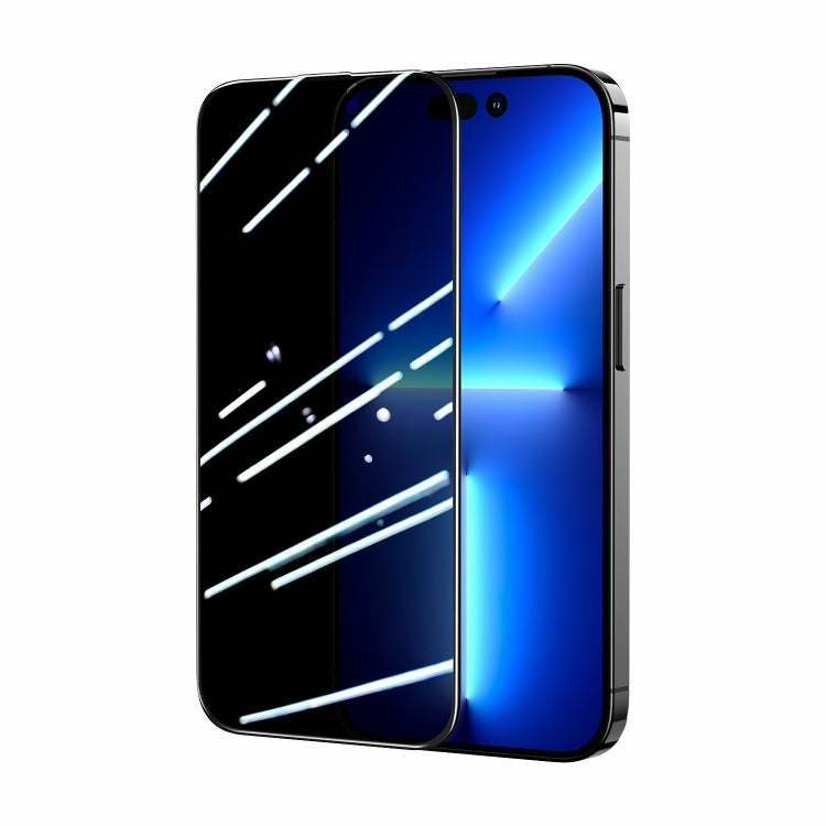 For iPhone 14 Plus JOYROOM 2.5D Screen Printing Full Screen Black Edge Privacy Tempered Glass Film - iPhone 14 Plus Tempered Glass by JOYROOM | Online Shopping South Africa | PMC TechLife
