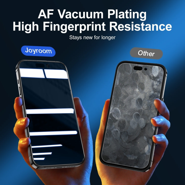 For iPhone 14 Pro Max JOYROOM 2.5D Screen Printing Full Screen Black Edge Privacy Tempered Glass Film - iPhone 14 Pro Max Tempered Glass by JOYROOM | Online Shopping South Africa | PMC TechLife