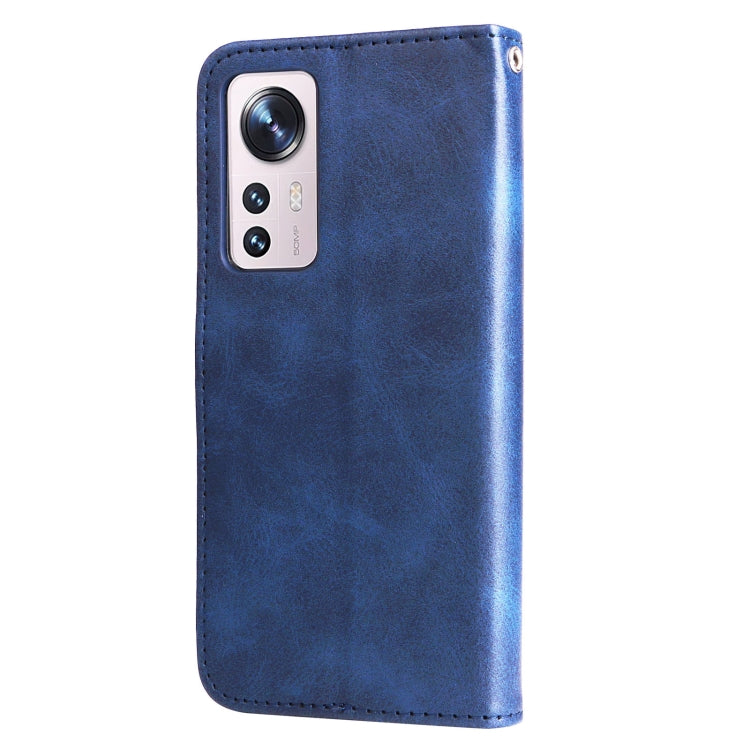For Xiaomi 12X Fashion Calf Texture Zipper Horizontal Flip Leather Phone Case(Blue) - free shipping - PMC TechLife - Order now!