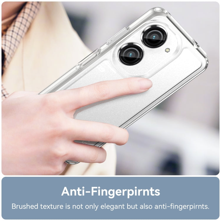 For Asus ZenFone 9 Colorful Series Acrylic + TPU Phone Case(Transparent) - free shipping - PMC TechLife - Order now!