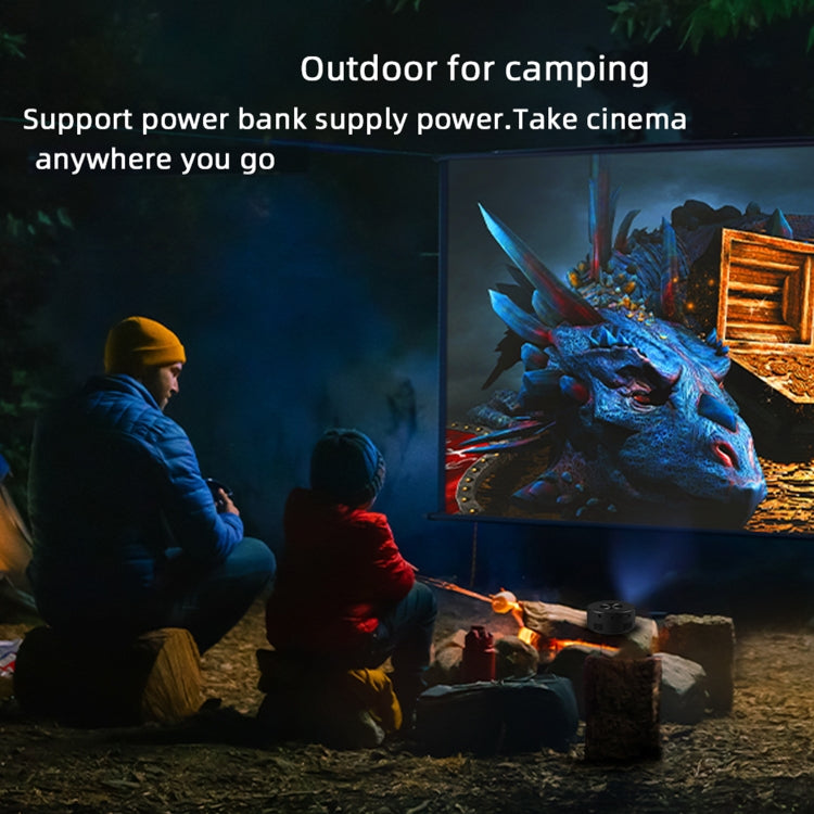 T200 1500LM 1920x1080P LED Mini Projector, UK Plug(Black) - free shipping - PMC TechLife - Order now!