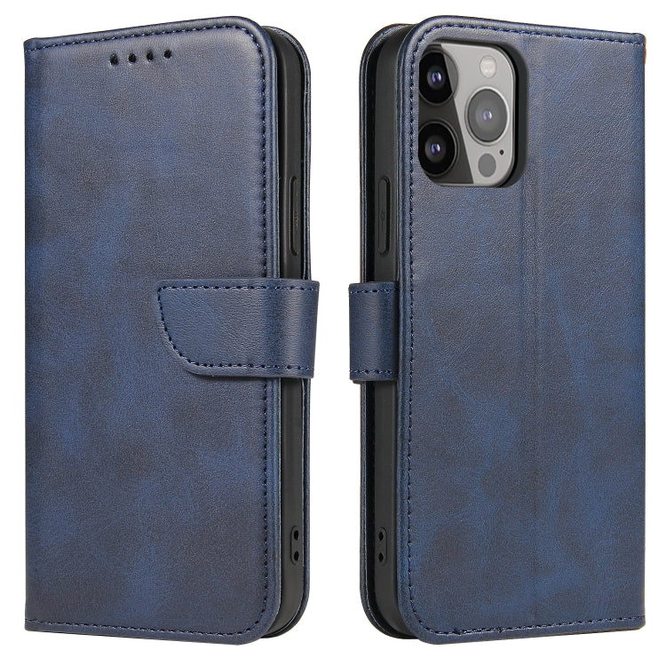 For iPhone 14 Pro Max Calf Texture Buckle Flip Leather Phone Case (Blue) - iPhone 14 Pro Max Cases by PMC TechLife | Online Shopping South Africa | PMC TechLife | Buy Now Pay Later Mobicred
