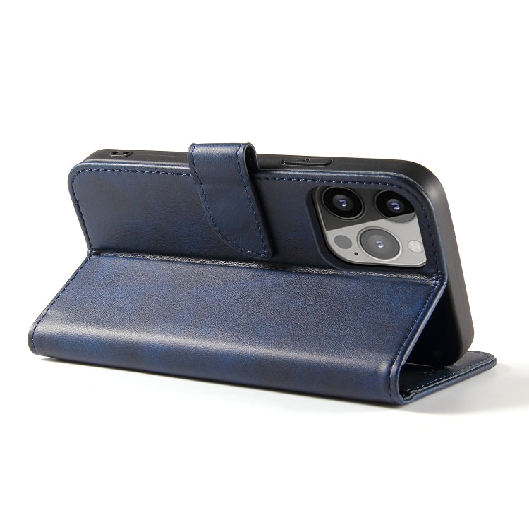 For iPhone 14 Pro Max Calf Texture Buckle Flip Leather Phone Case (Blue) - iPhone 14 Pro Max Cases by PMC TechLife | Online Shopping South Africa | PMC TechLife | Buy Now Pay Later Mobicred