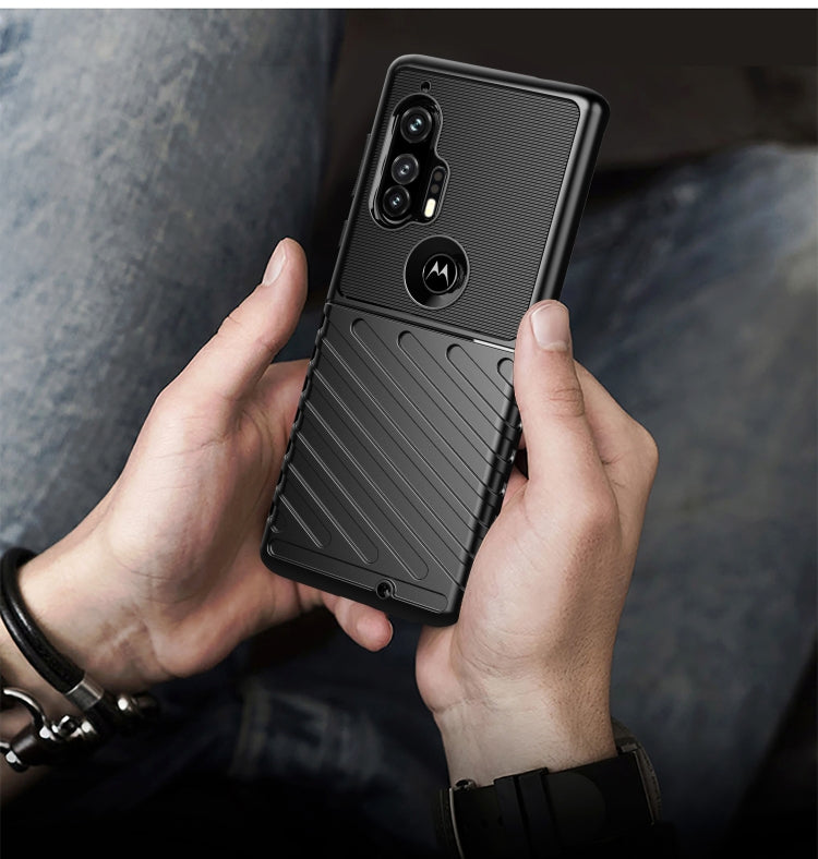 For Motorola Edge Plus Thunderbolt Shockproof TPU Soft Case(Black) - Motorola Cases by PMC TechLife | Online Shopping South Africa | PMC TechLife | Buy Now Pay Later Mobicred