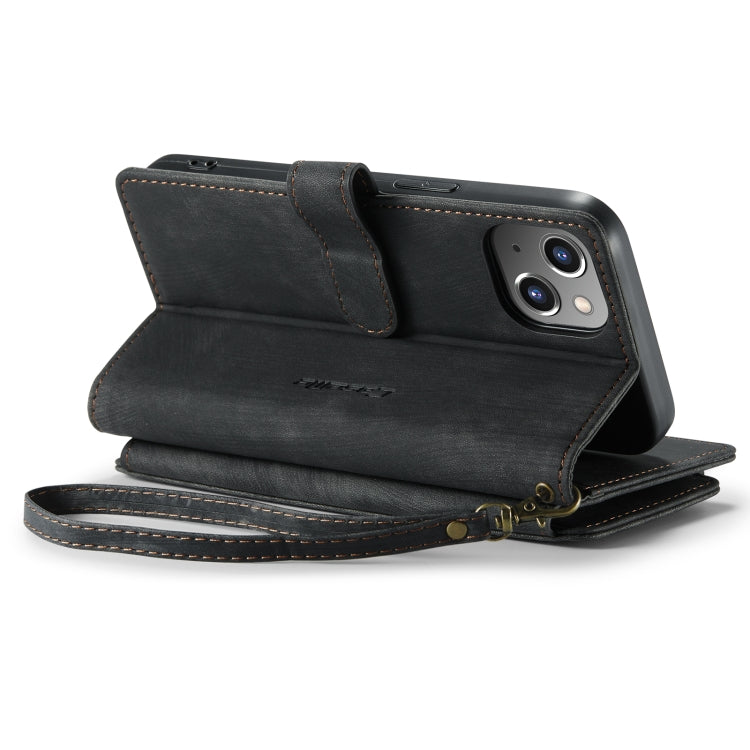 For iPhone 14 CaseMe C30 Multifunctional Phone Leather Case (Black) - iPhone 14 Cases by CaseMe | Online Shopping South Africa | PMC TechLife | Buy Now Pay Later Mobicred