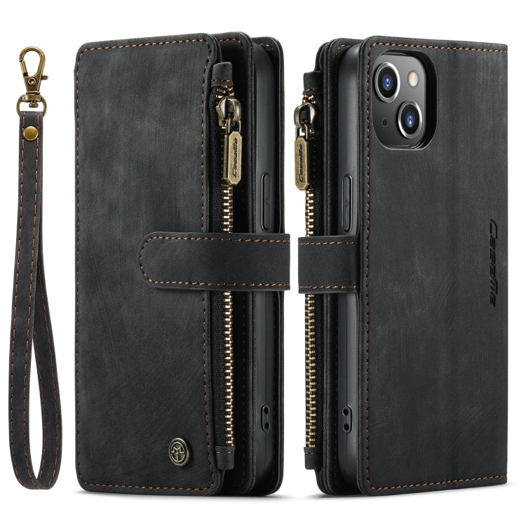 For iPhone 14 Plus CaseMe C30 Multifunctional Phone Leather Case (Black) - iPhone 14 Plus Cases by CaseMe | Online Shopping South Africa | PMC TechLife | Buy Now Pay Later Mobicred