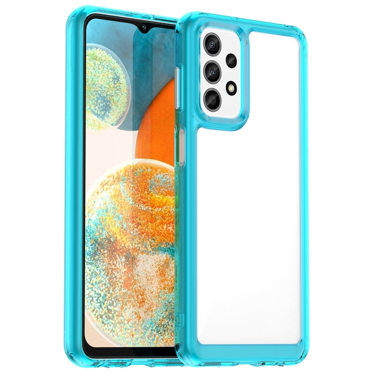 For Samsung Galaxy A23 5G Colorful Series Acrylic + TPU Phone Case(Transparent Blue) - free shipping - PMC TechLife - Order now!