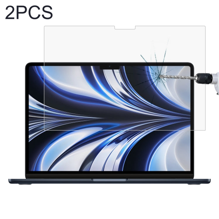 2 PCS 9H Explosion-proof Tempered Glass Film For MacBook Air 13.6 inch A2681 2022 - Screen Protectors by PMC TechLife | Online Shopping South Africa | PMC TechLife