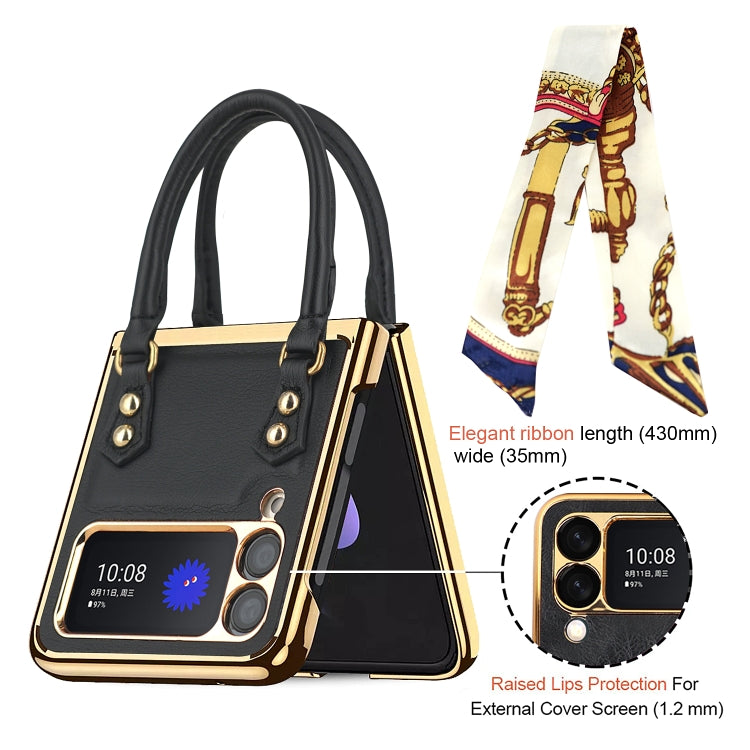 For Samsung Galaxy Z Flip3 5G GKK Handbag Design Leather + PC Phone Case(White) - free shipping - PMC TechLife - Order now!