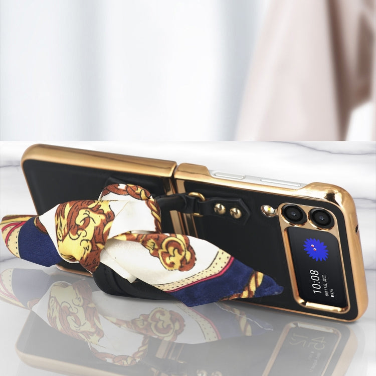 For Samsung Galaxy Z Flip3 5G GKK Handbag Design Leather + PC Phone Case(Blue) - Galaxy Phone Cases by GKK | Online Shopping South Africa | PMC TechLife | Buy Now Pay Later Mobicred