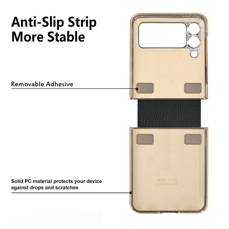 For Samsung Galaxy Z Flip3 5G GKK Colorful PU Phone Case with Ring Holder(Black) - free shipping - PMC TechLife - Order now!