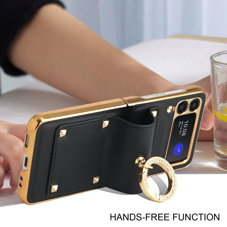 For Samsung Galaxy Z Flip3 5G GKK Colorful PU Phone Case with Ring Holder(Purple) - free shipping - PMC TechLife - Order now!