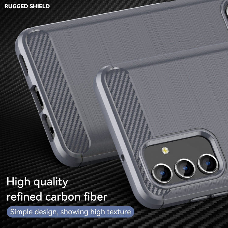 For Samsung Galaxy A04s Brushed Texture Carbon Fiber TPU Case(Grey) - free shipping - PMC TechLife - Order now!