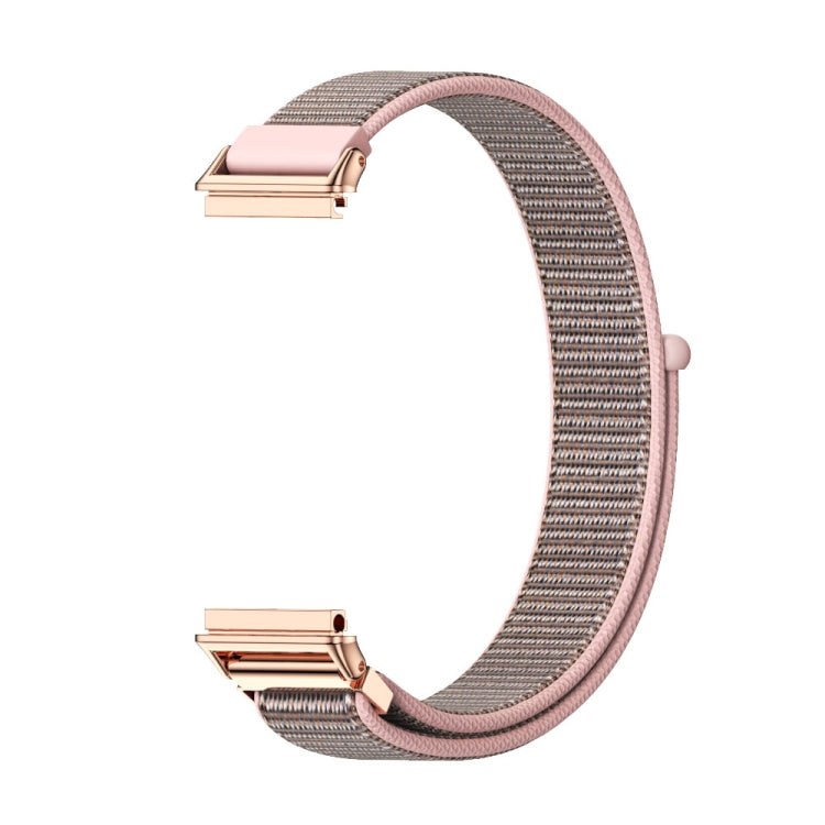 For Huawei Band 7 / 7 NFC Mijobs Breathable Nylon Watch Band(Pink Rose Gold) - Watch Bands by MIJOBS | Online Shopping South Africa | PMC TechLife | Buy Now Pay Later Mobicred