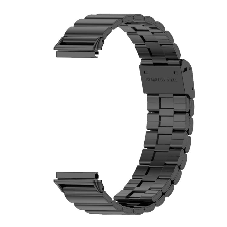 For Huawei Band 7 / 7 NFC Mijobs Bamboo Stainless Steel Metal Buckle Watch Band(Black) - Watch Bands by MIJOBS | Online Shopping South Africa | PMC TechLife | Buy Now Pay Later Mobicred