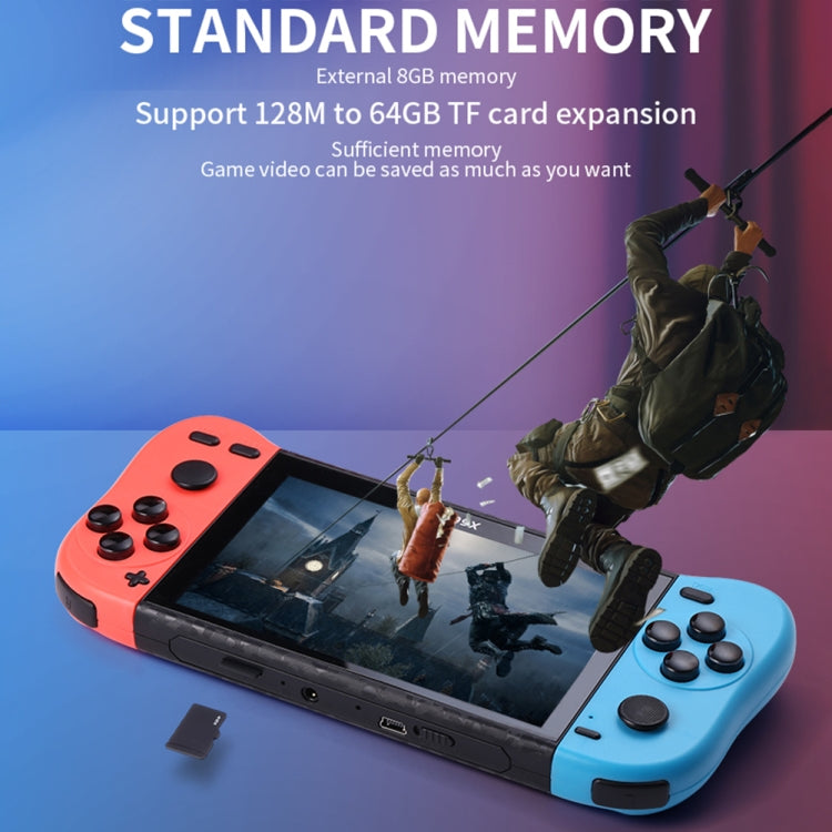 X50 Max 5.1 inch Screen Handheld Game Console for Double Player with 6000+ Games(Black) - Pocket Console by PMC TechLife | Online Shopping South Africa | PMC TechLife | Buy Now Pay Later Mobicred