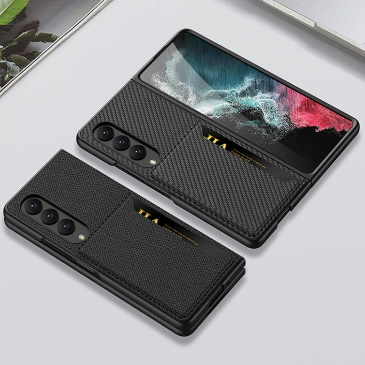 For Samsung Galaxy Z Fold4 GKK Ultra-thin Leather Phone Case with Card Slots(Silver) - Galaxy Z Fold4 5G Cases by GKK | Online Shopping South Africa | PMC TechLife | Buy Now Pay Later Mobicred