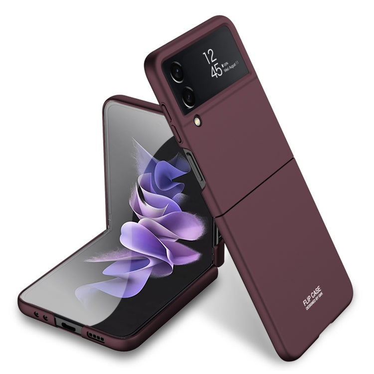 For Samsung Galaxy Z Flip4 GKK Ultra-thin Full Coverage Phone Case(Wine Red) - free shipping - PMC TechLife - Order now!