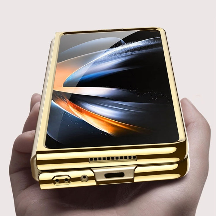 For Samsung Galaxy Z Fold4 GKK Phantom Electroplating Full Coverage Phone Case(Black) - Galaxy Z Fold4 5G Cases by GKK | Online Shopping South Africa | PMC TechLife | Buy Now Pay Later Mobicred