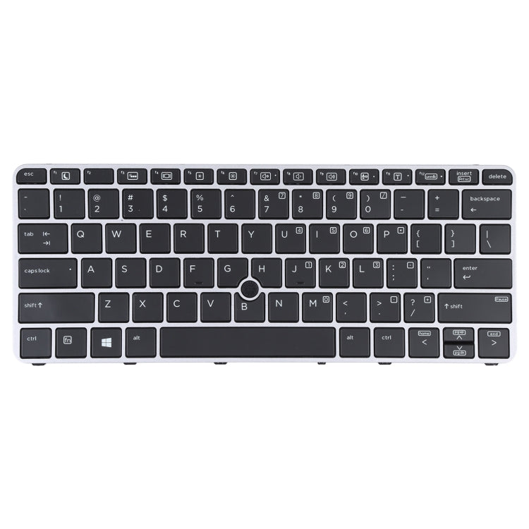 For HP EliteBook 820 G3 US Version Keyboard with Backlight and Pointing(Silver) - Replacement Keyboards by PMC TechLife | Online Shopping South Africa | PMC TechLife