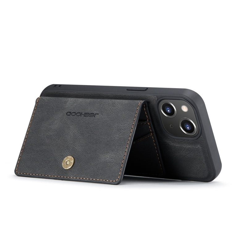 For iPhone 14 JEEHOOD Retro Magnetic Detachable Leather Phone Case (Black) - free shipping - PMC TechLife - Order now!