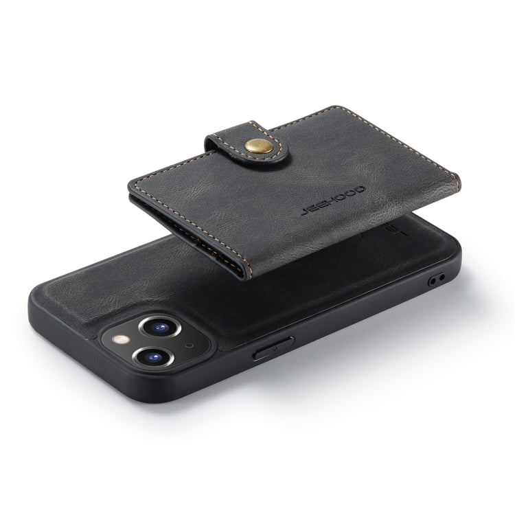 For iPhone 14 JEEHOOD Retro Magnetic Detachable Leather Phone Case (Black) - free shipping - PMC TechLife - Order now!