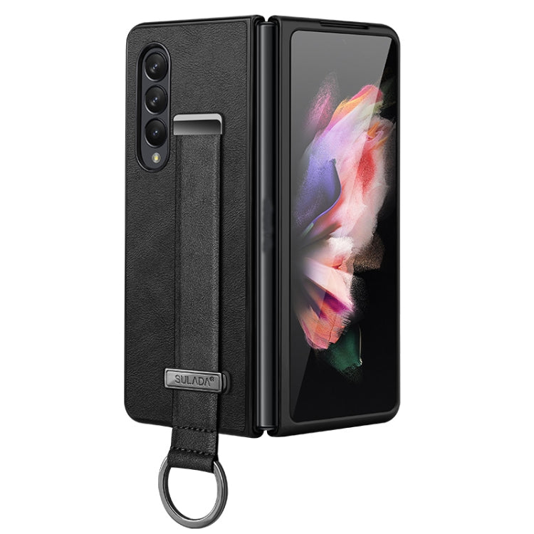 For Samsung Galaxy Z Fold4 SULADA Cool Series PC + Leather Texture Skin Feel Shockproof Phone Case(Black) - Galaxy Z Fold4 5G Cases by SULADA | Online Shopping South Africa | PMC TechLife | Buy Now Pay Later Mobicred