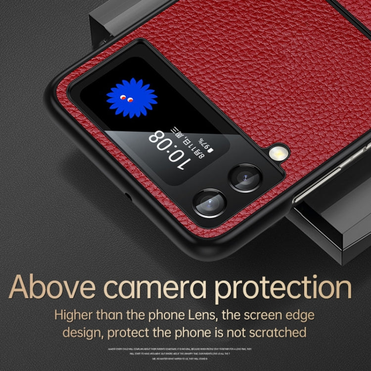 For Samsung Galaxy Z Flip4 SULADA Shockproof TPU + Handmade Leather Phone Case(Green) - free shipping - PMC TechLife - Order now!