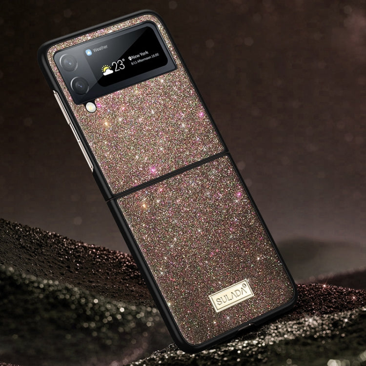 For Samsung Galaxy Z Flip4 SULADA Shockproof TPU + Handmade Leather Phone Case(Colorful) - free shipping - PMC TechLife - Order now!