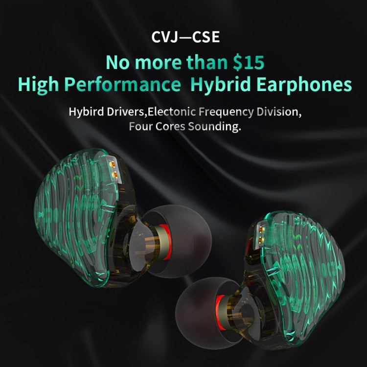 CVJ-CSE Ring Iron Hybrid Music Running Sports In-Ear Wired Headphone, Style:With Mic(Green) - free shipping - PMC TechLife - Order now!