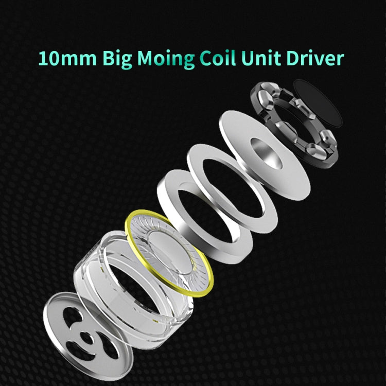 CVJ-CSE Ring Iron Hybrid Music Running Sports In-Ear Wired Headphone, Style:With Mic(Green) - free shipping - PMC TechLife - Order now!