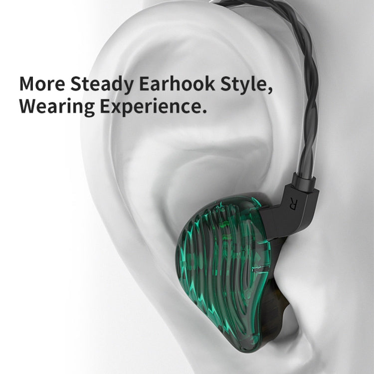 CVJ-CSE Ring Iron Hybrid Music Running Sports In-Ear Wired Headphone, Style:Without Mic(Green) - free shipping - PMC TechLife - Order now!