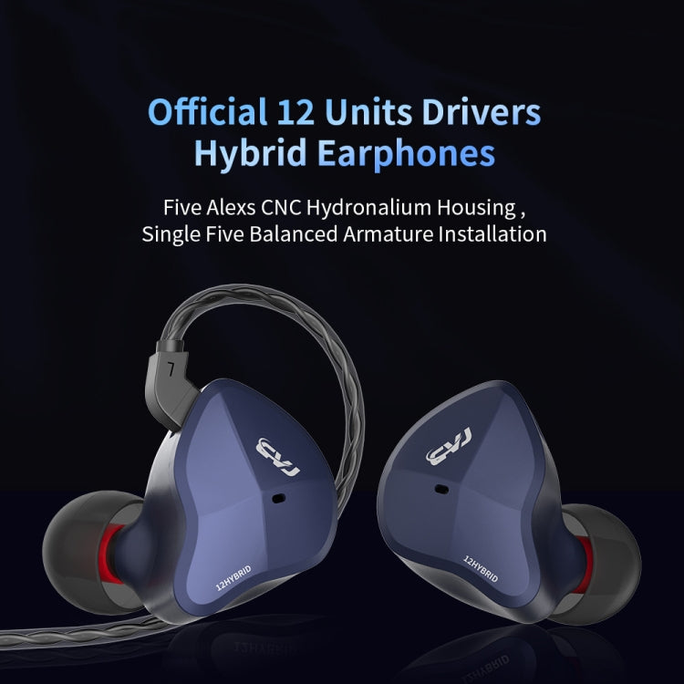 CVJ-CSN In-Ear Dual Magnetic Circuit Dynamic HIFI Wired Earphone, Style:Without Mic(Blue) - free shipping - PMC TechLife - Order now!