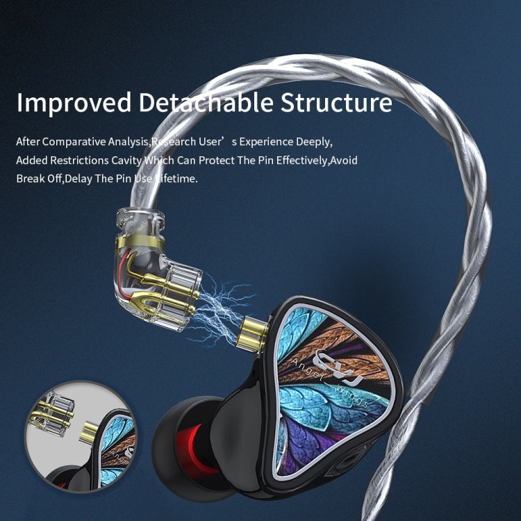 CVJ Angel Wings Hybrid Technology HiFi Music Wired Earphone With Mic - free shipping - PMC TechLife - Order now!
