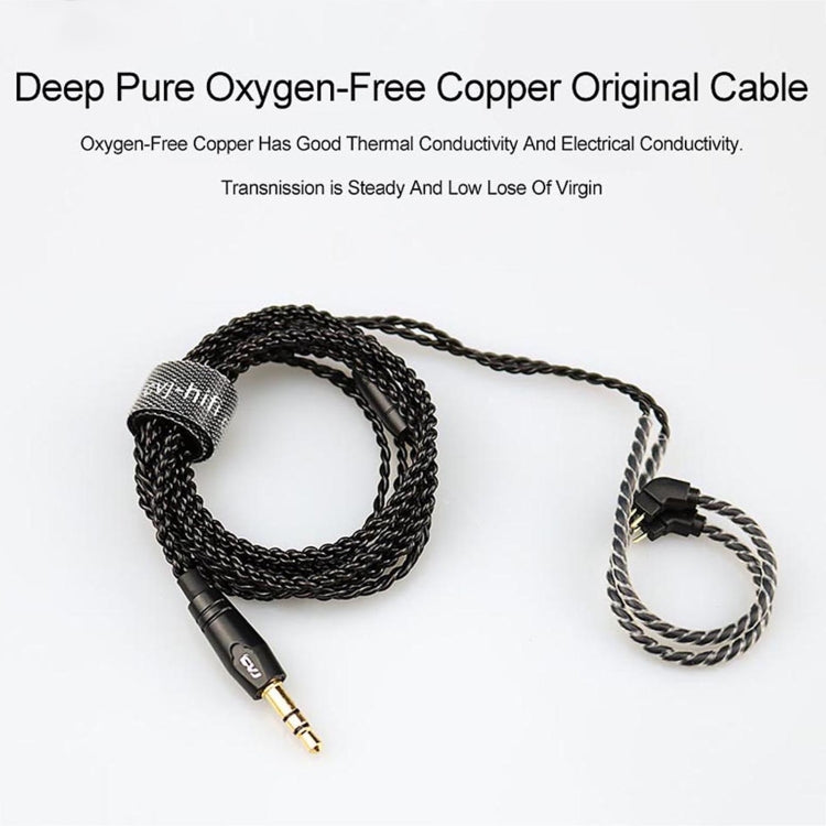 CVJ-V1 1.25m Oxygen-free Copper Silver Plated Upgrade Cable For 0.75mm Earphones, With Mic - Cable & Splitter by CVJ | Online Shopping South Africa | PMC TechLife | Buy Now Pay Later Mobicred