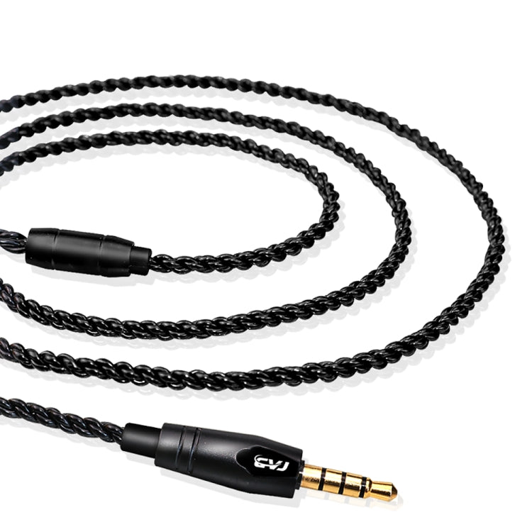 CVJ-V1 1.25m Oxygen-free Copper Silver Plated Upgrade Cable For MMCX Earphones, With Mic - free shipping - PMC TechLife - Order now!