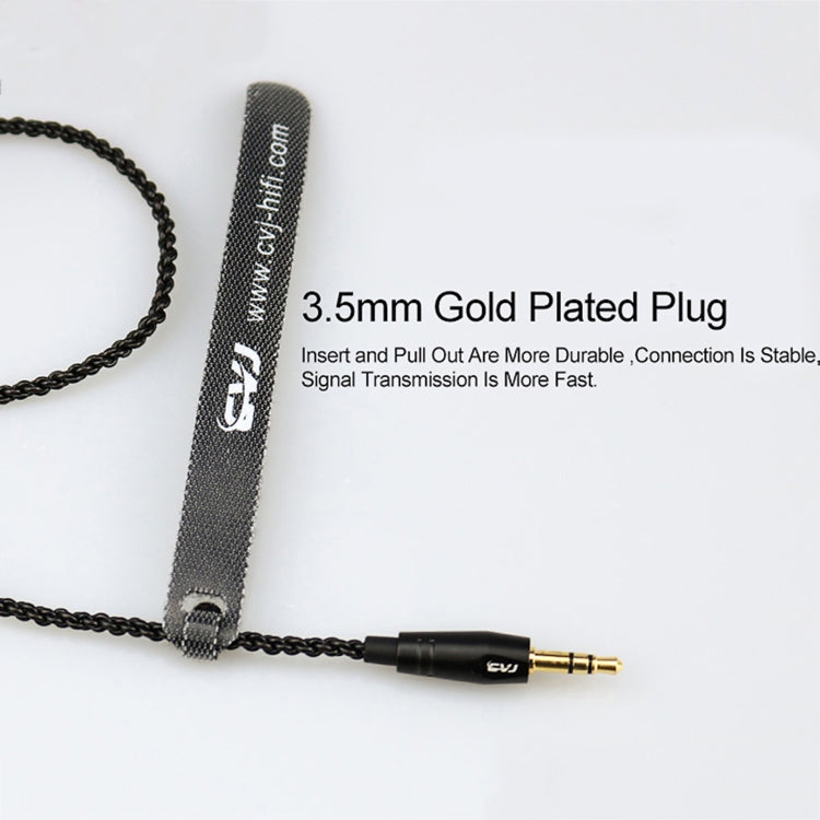 CVJ-V1 1.25m Oxygen-free Copper Silver Plated Upgrade Cable For MMCX Earphones, With Mic - free shipping - PMC TechLife - Order now!