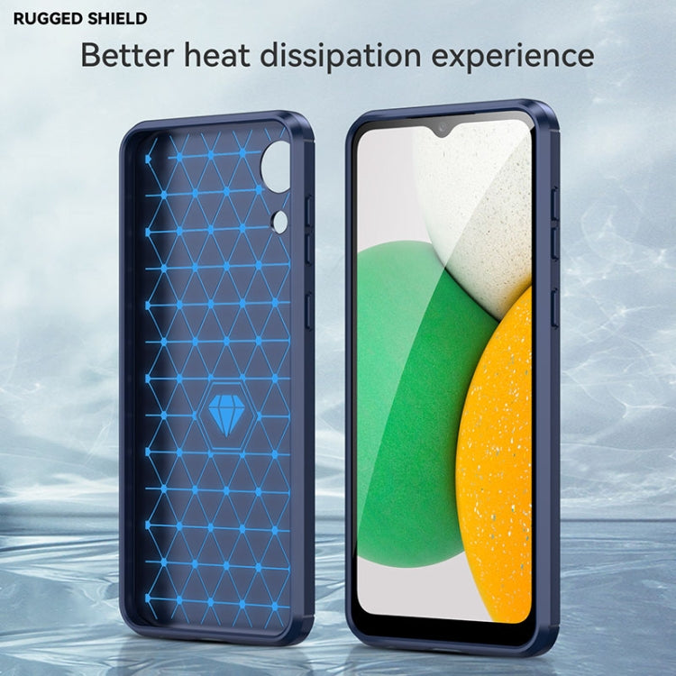 For Samsung Galaxy A03 Core Brushed Texture Carbon Fiber TPU Phone Case(Blue) - free shipping - PMC TechLife - Order now!