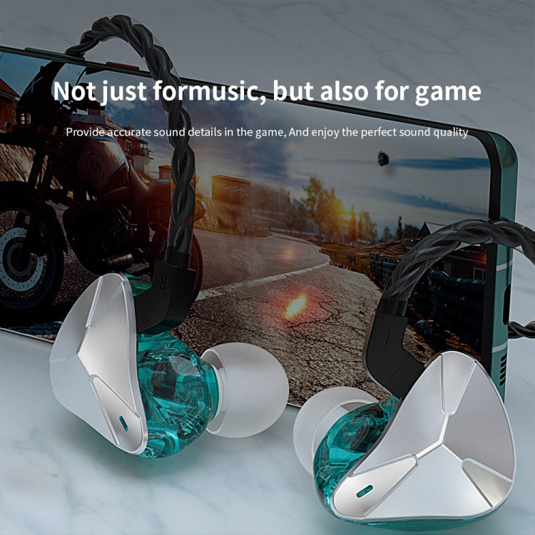 CVJ Demon Double Dynamic Coil HiFi Music Wired Earphone With Mic(Gold) - free shipping - PMC TechLife - Order now!