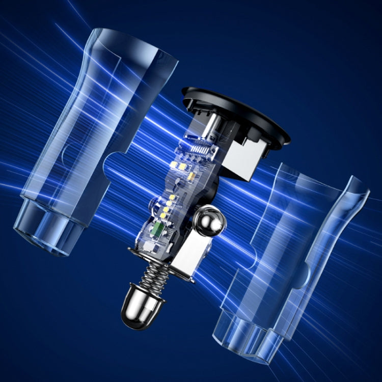 USAMS US-CC164 C32 30W Transparent Dual Port Mini Car Charger(Blue) - free shipping - PMC TechLife - Order now!