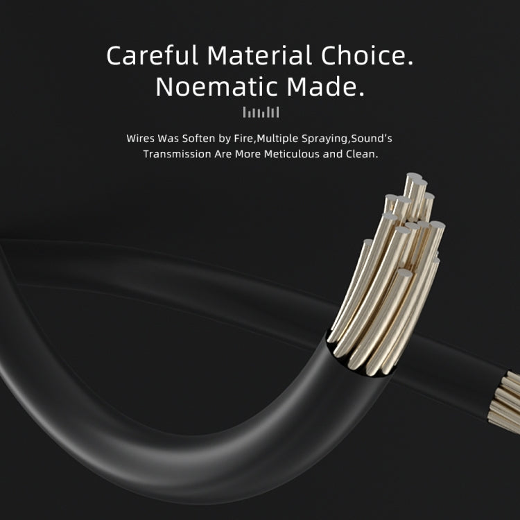 CVJ V2 1.25m Oxygen-free Copper Original 3.5mm Elbow Earphone Cable, Style:0.78mm with Mic(Black) - Cable & Splitter by CVJ | Online Shopping South Africa | PMC TechLife | Buy Now Pay Later Mobicred