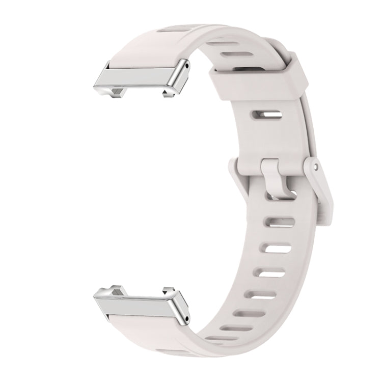 For Xiaomi Mi Band 7 Pro Mijobs Flat Hole TPU Watch Band(Grey Silver) - Watch Bands by MIJOBS | Online Shopping South Africa | PMC TechLife | Buy Now Pay Later Mobicred