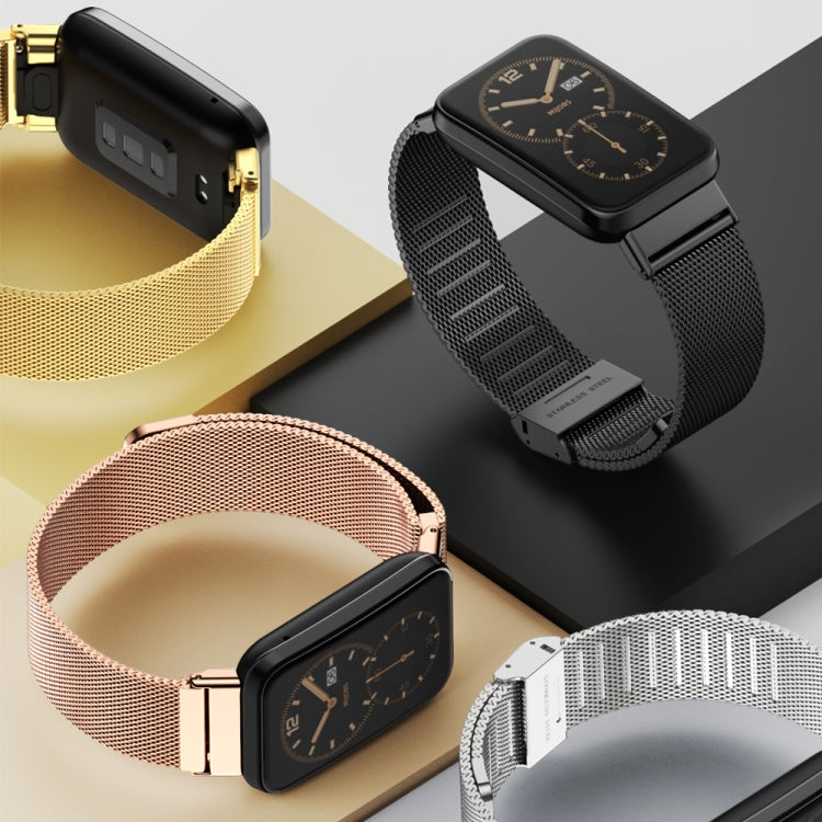 For Xiaomi Mi Band 7 Pro Mijobs Milan Magnetic Stainless Steel Watch Band(Rose Gold) - Watch Bands by MIJOBS | Online Shopping South Africa | PMC TechLife | Buy Now Pay Later Mobicred