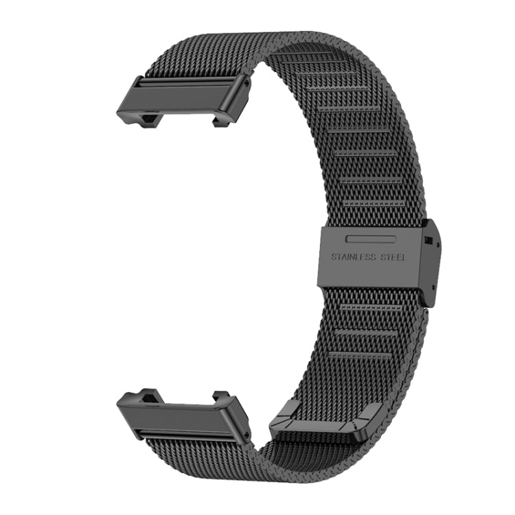 For Xiaomi Mi Band 7 Pro Mijobs Milan Buckle Stainless Steel Watch Band(Black) - Watch Bands by MIJOBS | Online Shopping South Africa | PMC TechLife | Buy Now Pay Later Mobicred