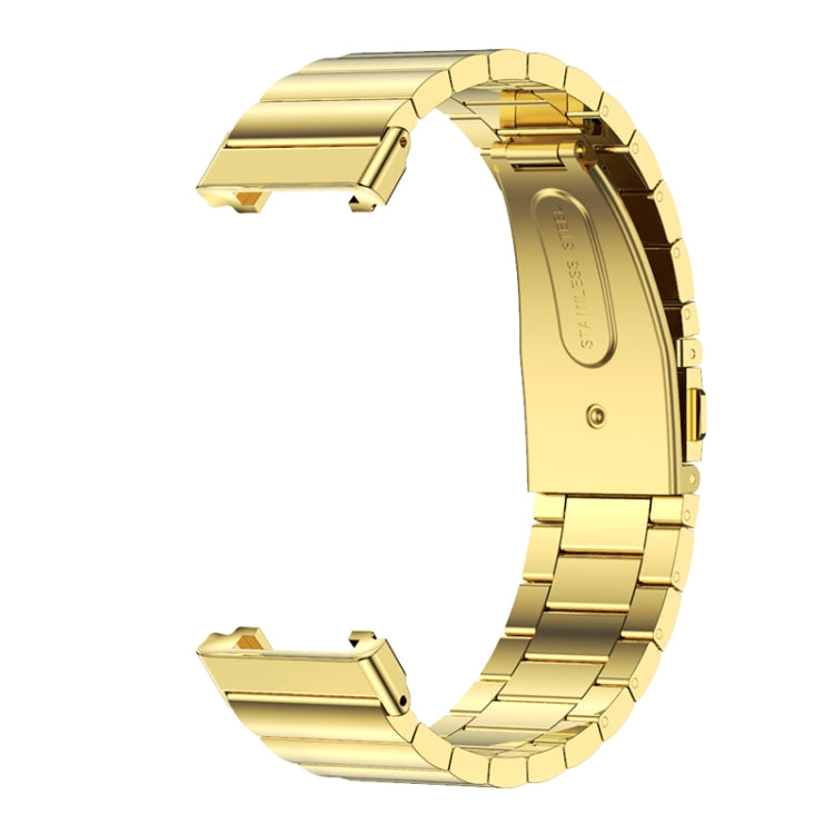 For Xiaomi Mi Band 7 Pro Mijobs Bamboo Stainless Steel Metal Watch Band(Gold) - Watch Bands by MIJOBS | Online Shopping South Africa | PMC TechLife | Buy Now Pay Later Mobicred