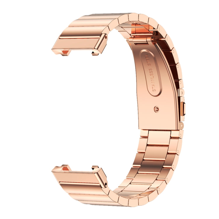For Xiaomi Mi Band 7 Pro Mijobs Bamboo Stainless Steel Metal Watch Band(Rose Gold) - free shipping - PMC TechLife - Order now!