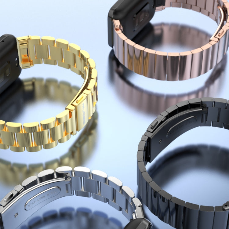 For Xiaomi Mi Band 7 Pro Mijobs Bamboo Stainless Steel Metal Watch Band(Silver) - Watch Bands by MIJOBS | Online Shopping South Africa | PMC TechLife | Buy Now Pay Later Mobicred